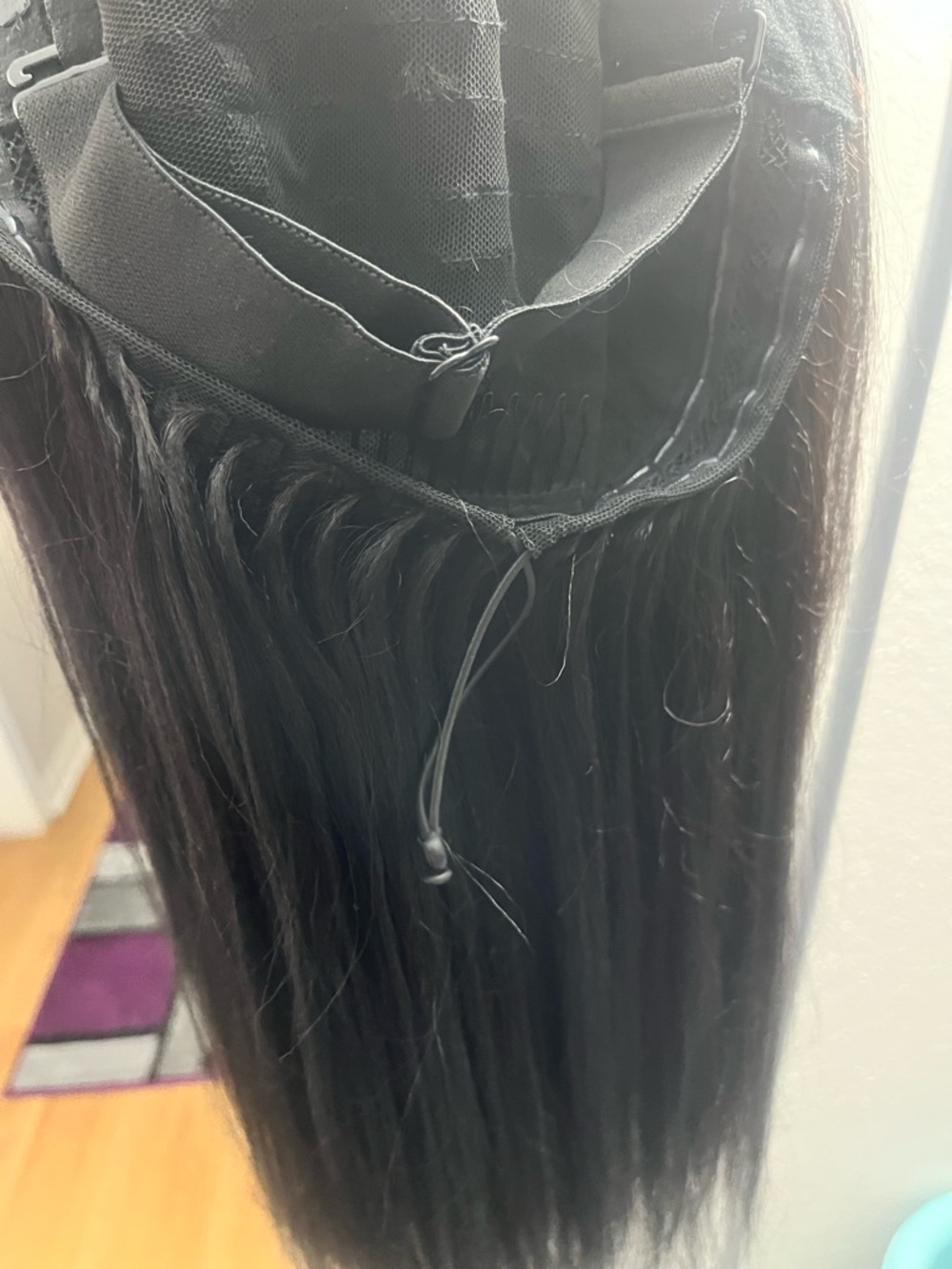 UNICE Black Long Yaki Straight V-Part Wig — 20 Inch - Picture 7 of 7
